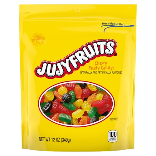 Wonka Jujyfruits Gummy candy, Assorted Gummy Candy, 12oz Resealable Bag