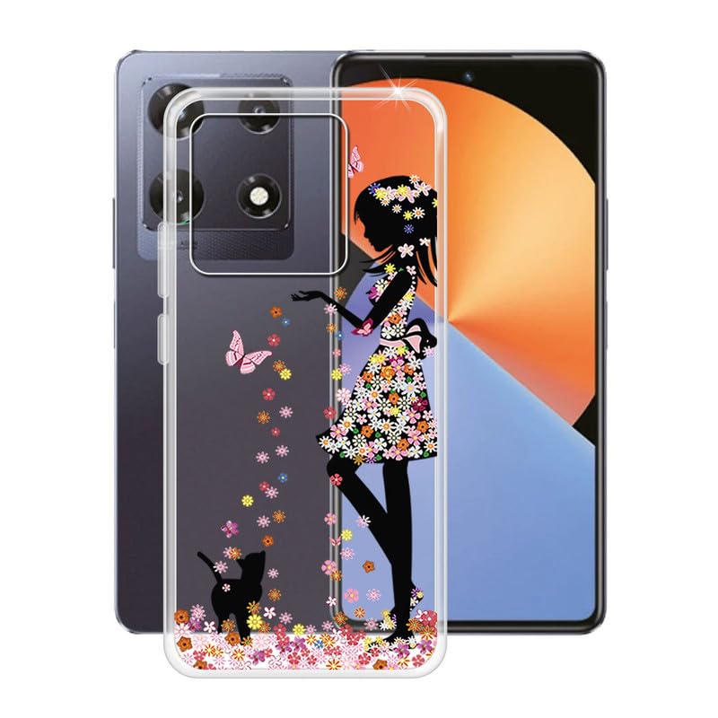 HGJTF Cover per Infinix Note 30 Pro (6.67), Trasparente Morbida TPU Antiurto Telefono Custodia per Infinix Note 30 Pro Ultra-Sottile Silicone Retro Antigraffio Case - Non toccare