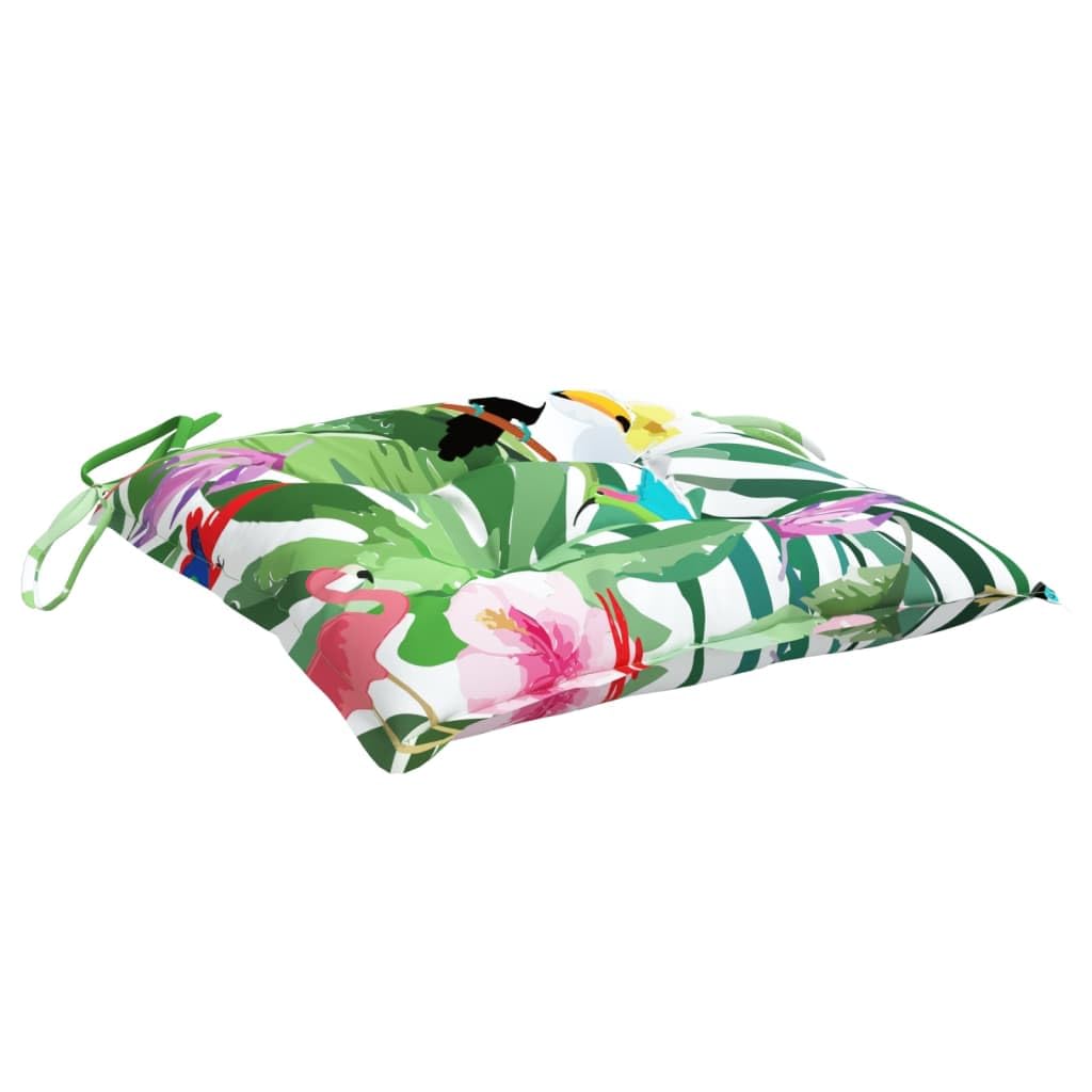 vidaXL Coussins de Chaise Lot de 4 Multicolore 40x40x7 cm Tissu
