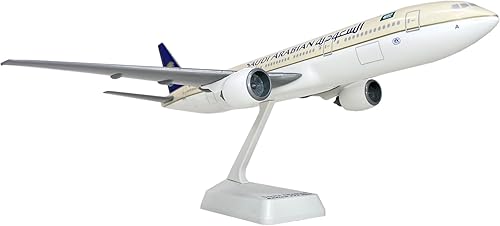 Miniatura 3 de Flight Miniatures Arabia Saudita (97-Cur) 777-200 Escala 1:200 - Modelo de avión de plástico Snap-Fit - Réplica coleccionable de aviones de Saudi