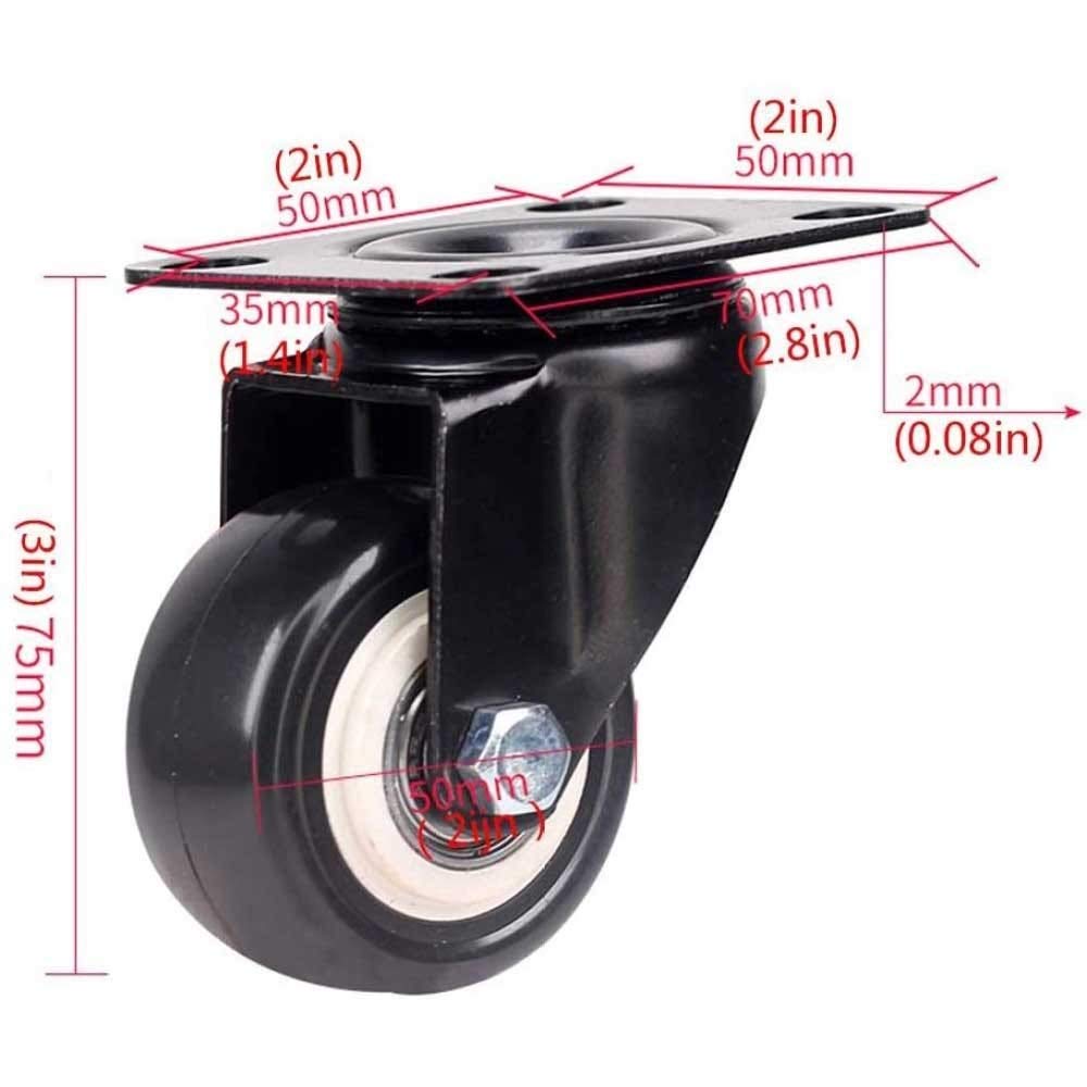 Amazon.com: YUANP Ruedas giratorias, ruedas giratorias, rueda cardán, rueda  pequeña, rueda direccional, volante con freno, giratorio de 2 pulgadas :  Industrial y Científico