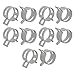 uxcell 10 Pcs 19mm Spring Band Type Action Fuel Hose Pipe Low Pressure Air Clip Clamp