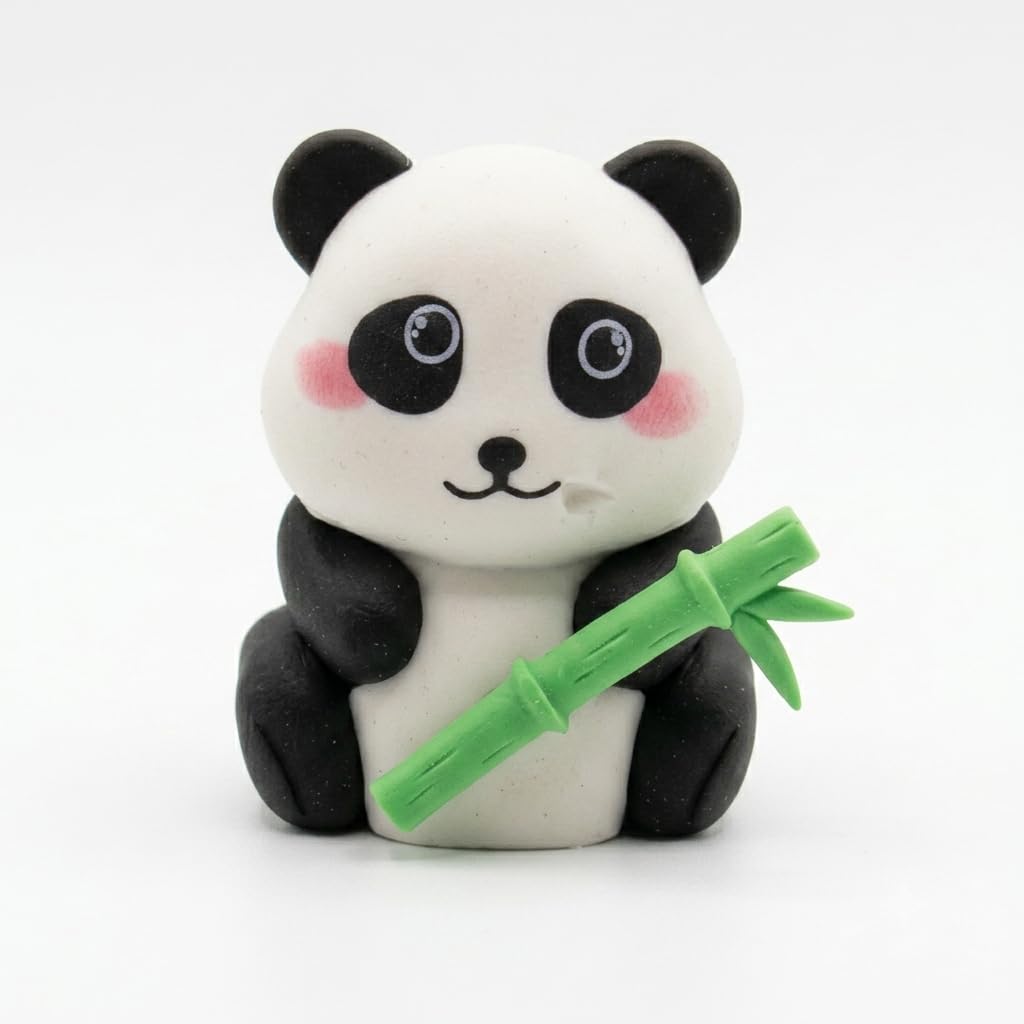 Time2smart Cute Panda 2-in-1 Pencil Sharpener with Eraser, Rubber, for Kids, Cartoon Stationery School Gift-image-39