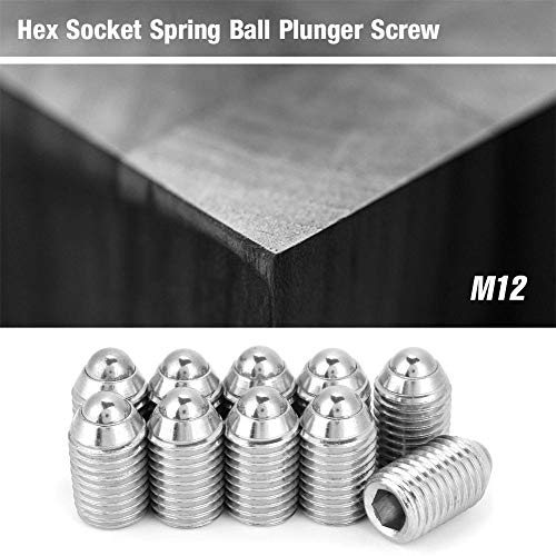 Parafuso de êmbolo de esfera de mola, fuso de esfera sextavado, pacote prático de 10 para equipament