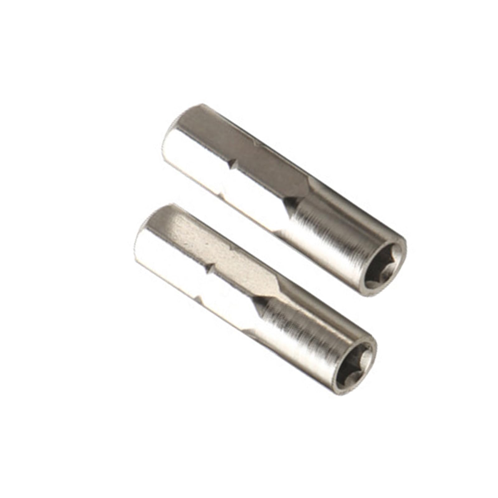 Qaonsciug Plating 25Mm 2Pcs 6.35Mm To 4Mm Socket Screwdriver Adapter For Professional Technicians And Projects Repair Tool