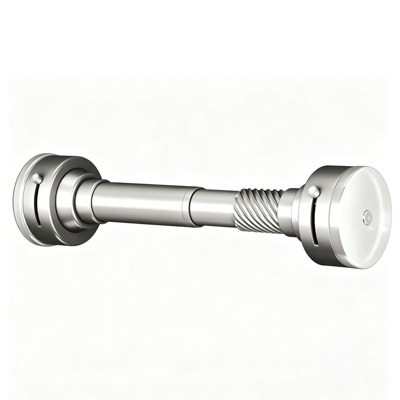 Tringle à Rideaux, Ventouse Puissante, Coussinets Silicone Anti Rayures