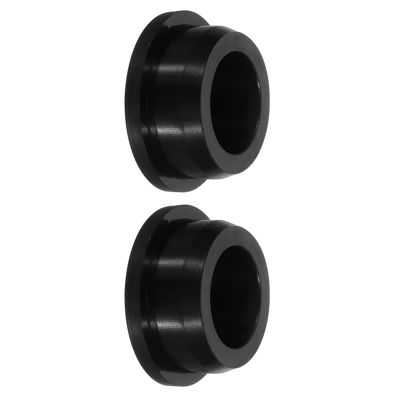 TA-VIGOR Silicone Hole Plug, Waterproof Rubber Stoppers Button Plugs, Round Bungs Hole Sealing Cover Tube Pipe End Caps for 32mm / 1.26" Holes Bottle Pipes, Black 2 pcs