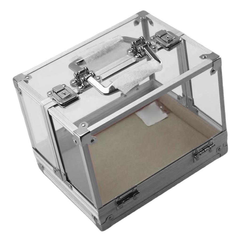 Fenteer Acryl -Chip -Hülle -Chiphalter staubdes Sportspielzubehör Clear Multifunktional 600 Chips Kapazitätsbehälter Organizer