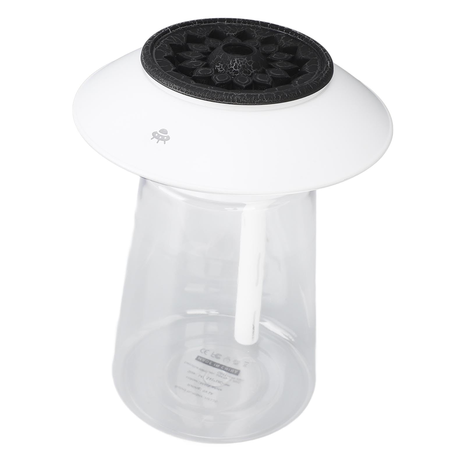 Diffusore umidificatore a forma di fungo, capacità 760 ml, ricaricabile, decorazione domestica, diffusore di oli essenziali (bianco)