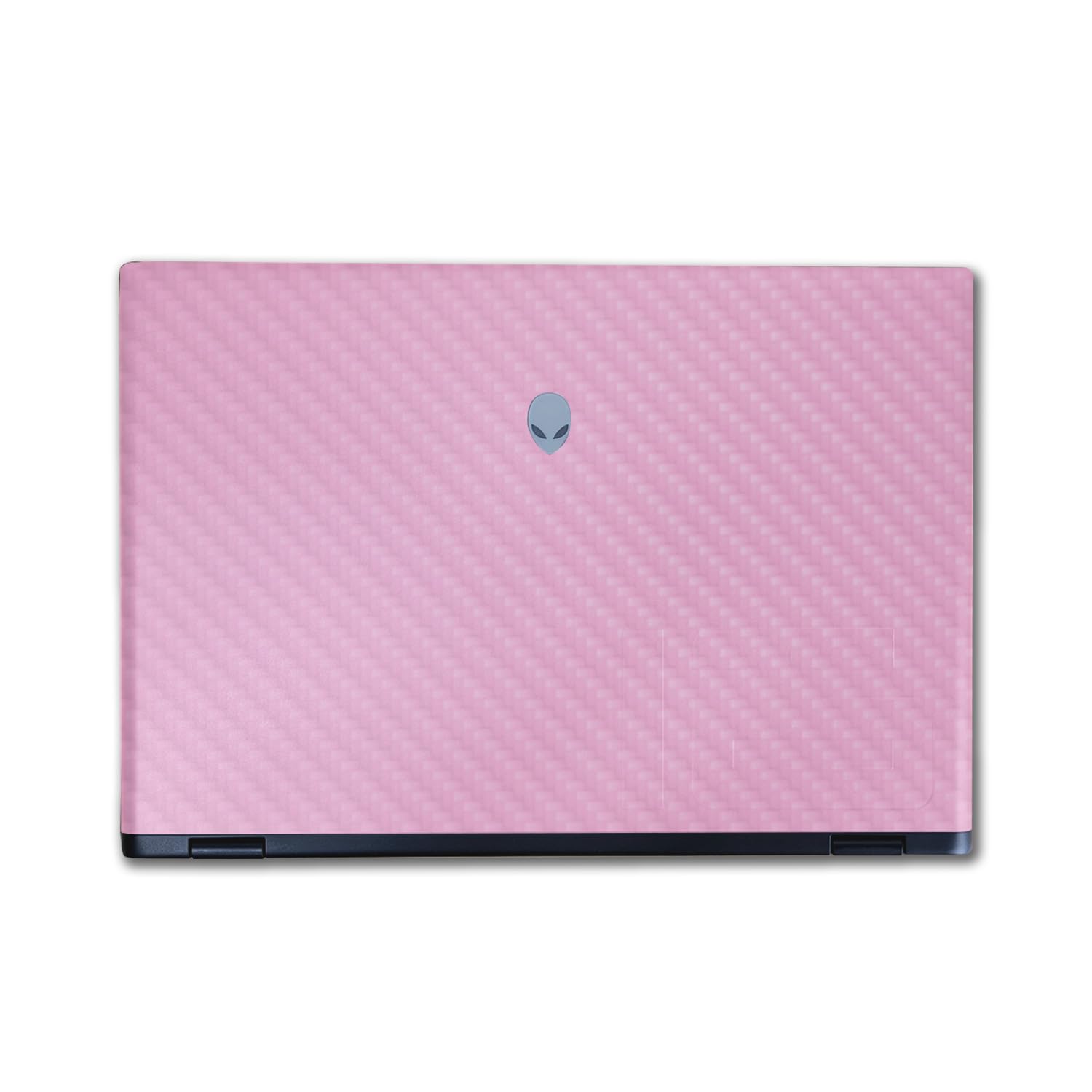 Carbon Fiber Laptop Skin Compatible with Alienware M16 R2 (2024) - Solid Pink - Premium 3M Vinyl Protective Wrap Decal Cover - Easy to Apply | Crafted in The USA by MightySkins