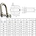 304 Stainless Steel M4Shackle, 5/32