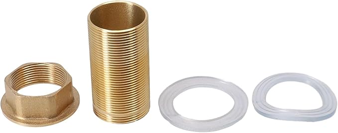 Kitchen Tap Repair Kit – 32mm Brass Nut & Copper Tube For Mixer Faucet Fix (M32 Size, Multiple Lengths)-686399