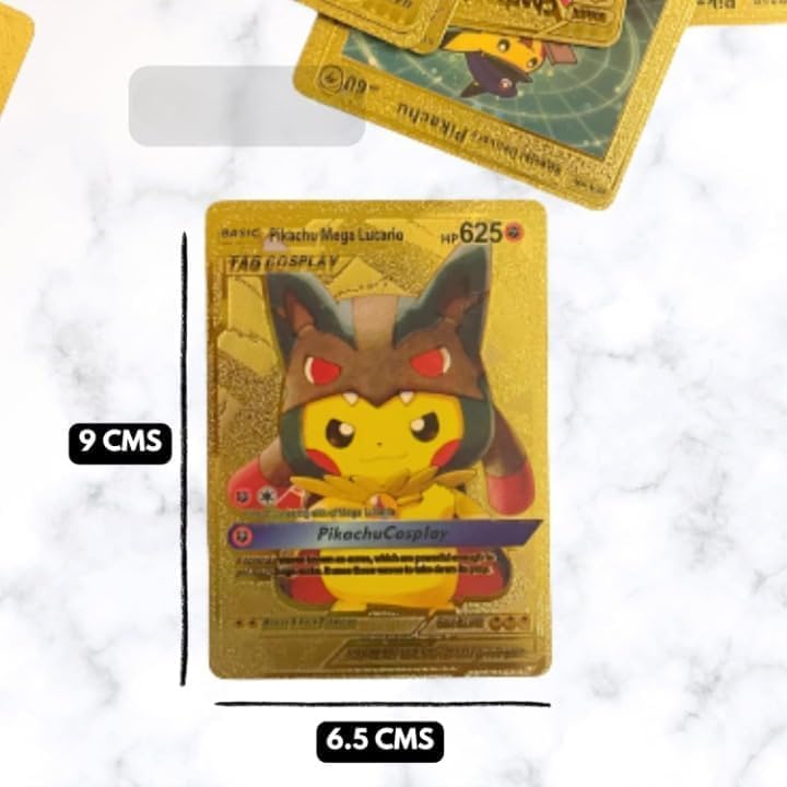 Image of Premium Black Foil Pokemon Card Game Set - 55 Rare Unofficial VMAX GX VSTAR Cards | Shiny Battle Trading Cards For Kids & Collectors | Gift Pack - Black