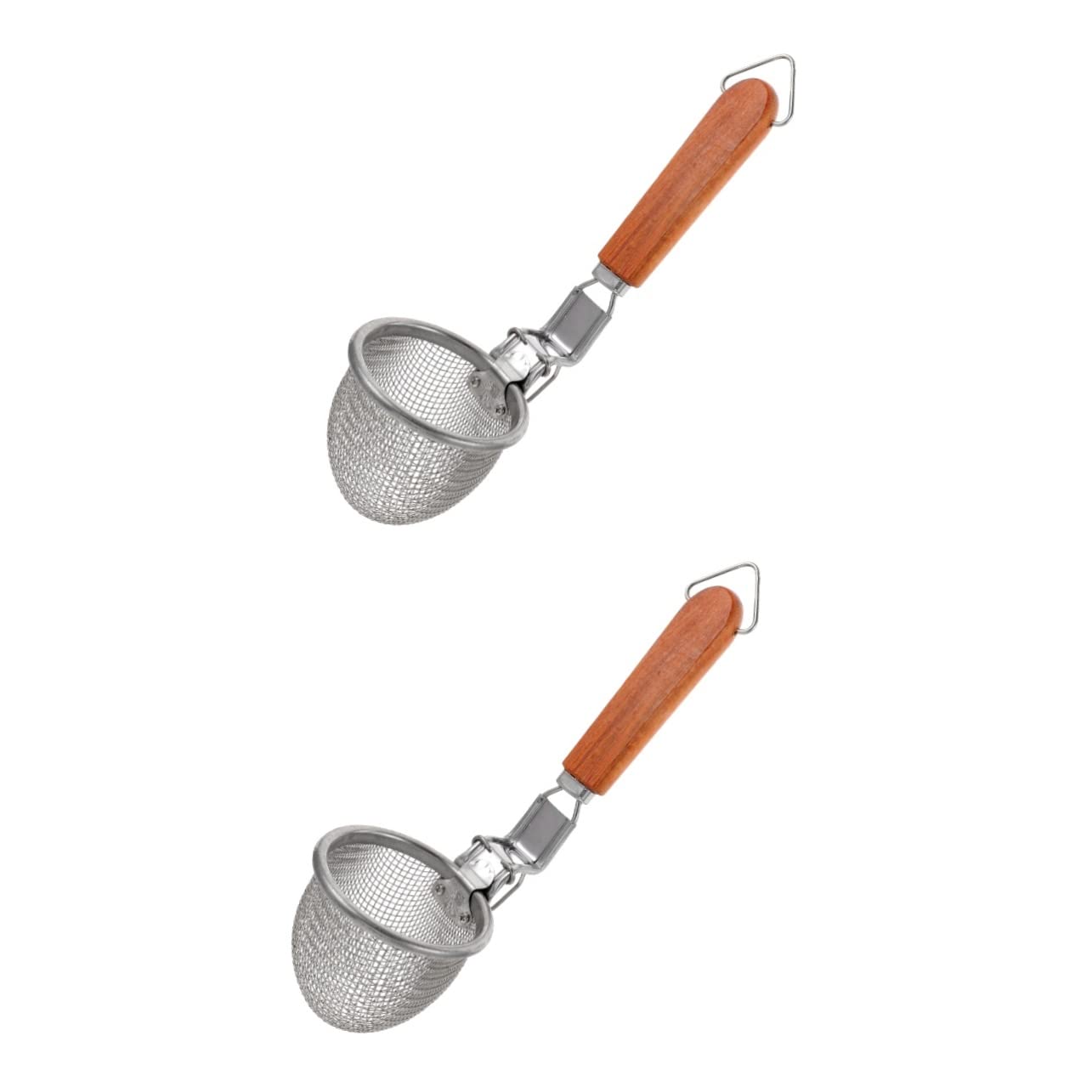 3-teiliges Set aus Edelstahl-Nudelsieb, Wok-Zubehör, Edelstahl-Sieb mit feinem Netz, Hot-Pot-Korb, Spinnennetz-Sieb für den Haushalt, Nudelfilter,2pcs-33X10X10CMx2pcs