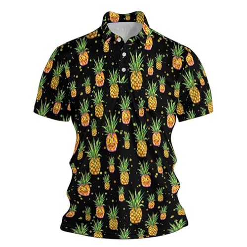Polo homme hawaien pour vacances et été, haut décontracté chic de plage