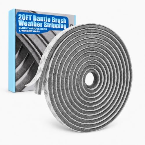 Bantie 20FT Weather Stripping Doors and Windows Seal Strip 0.35 x 0.35 in - image 1