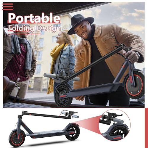 Image of Maxshot Electric Scooter, 350W /500W Powerful Motor, 19-22 MPH Max Speed, 15-28 Miles Range, Foldable escooter with Dual Braking Systems, Smart APP