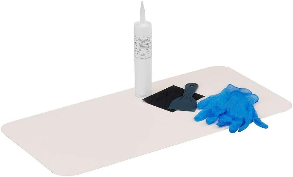 Tub/Shower Floor Repair Kit, 141/2 in W x 32 in L, Bone
