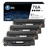 78A Toner Cartridges 4 Black High Yield Replacement for HP 78A CE278A Toner Cartridge | Works with...