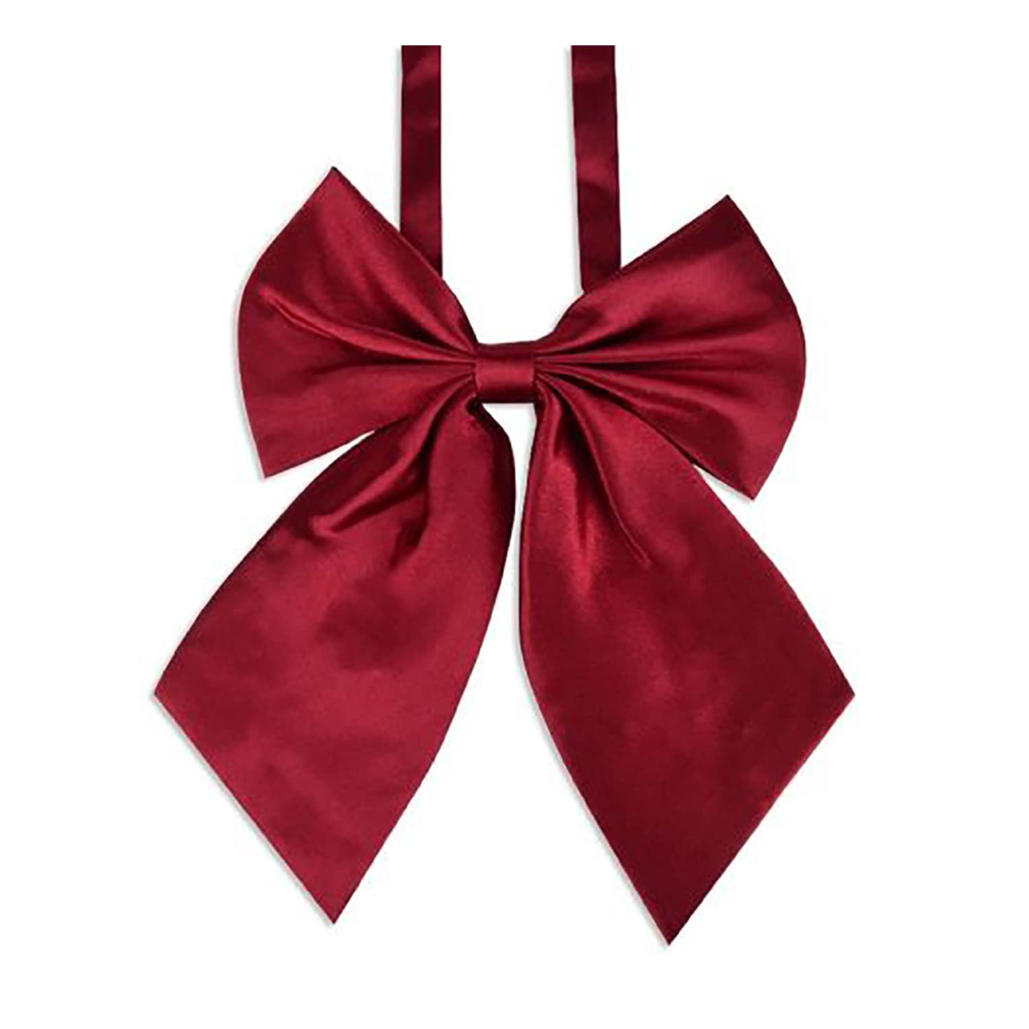 LOPURO Lady Adjustable Pre-tied Bow Tie,Women Uniform Bowtie for Cosplay