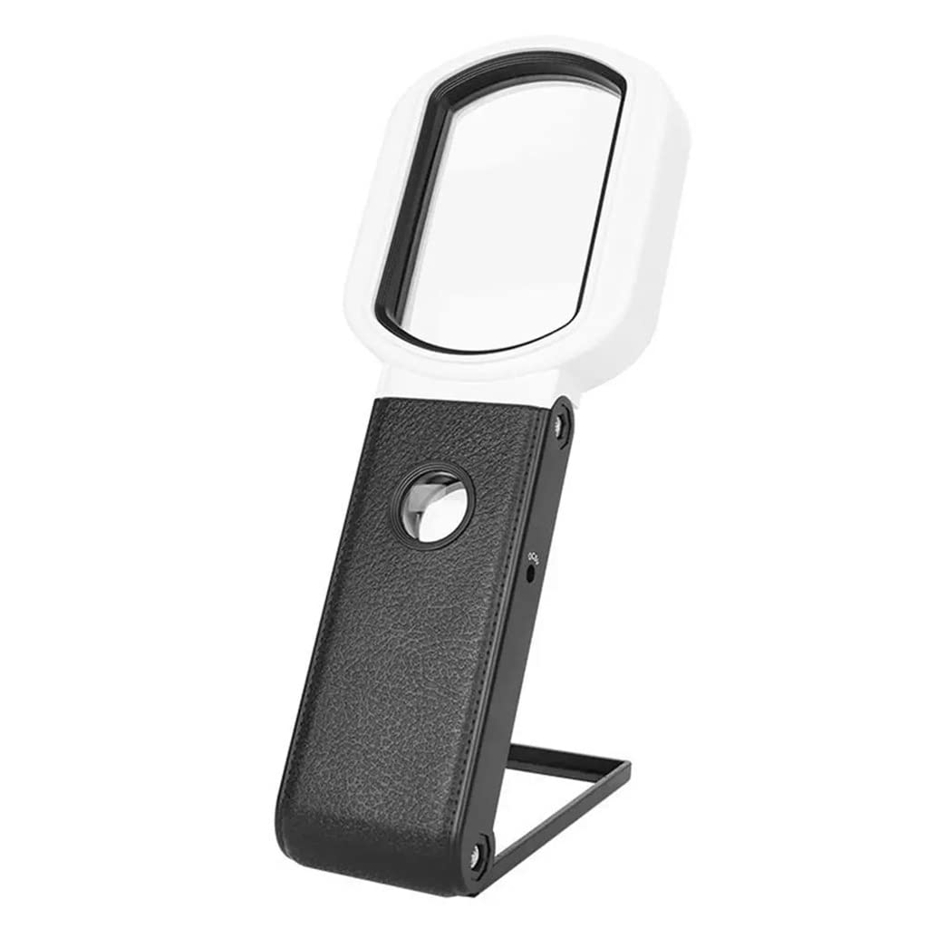 Lupa de pie portátil Recargable con Lupa iluminada para Lectura, comprobación y escaneo de Joyas.,