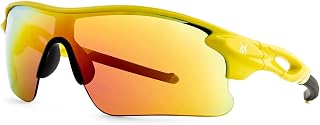 Velocity Optics - UV Protected Polycarbonate Lens Sports Sunglasses for Men Driving Cricket Fishing Cycling Sunglasses (S/... Price In India