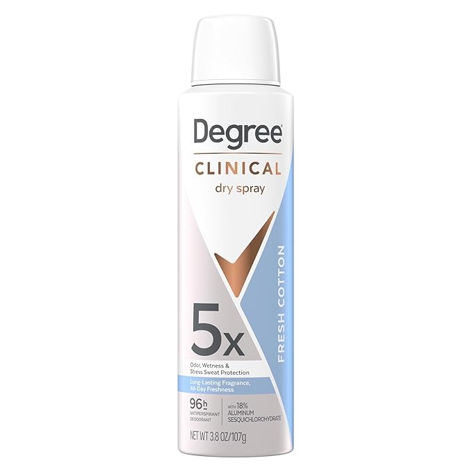 Degree Dry Spray Fresh Cotton 96h Antitranspirante 3.8oz miniatura 2
