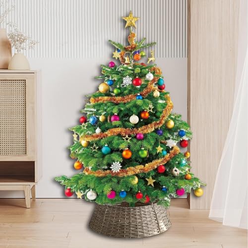 Jupe sapin de Noël gris grand modèle cache-pied imperméable - 8