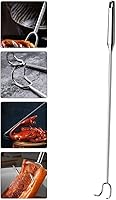 Vista 9 de UPKOCH Gancho ergonómico multifunción para barbacoa de acero inoxidable duradero para voltear y manipular fácilmente el cerdo y el pescado