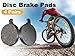 4 Pairs Disc Brake Pads, Brake Pads Brake Disc Rotor, Electric Scooter Brake Pads, Semi Metal Brake Pads Replacement for 10in Electric Scooter