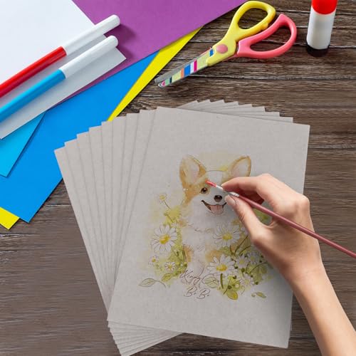 GBACHOOSE 30 Stück Graupappe A3 (29,7 x 42 cm) Stärke 2 mm Buchbinderpappe, Graukarton A3 Format für Bucheinband, Buchbinden, Karten Einladungen