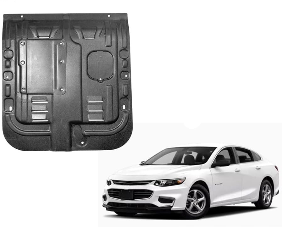1PCS Front Engine Splash Shield Fit for Chevrolet Malibu 2016 2017 2018 Engine Splash Guard Suitable for Malibu Thickening Front Engine Cover Mud Flaps