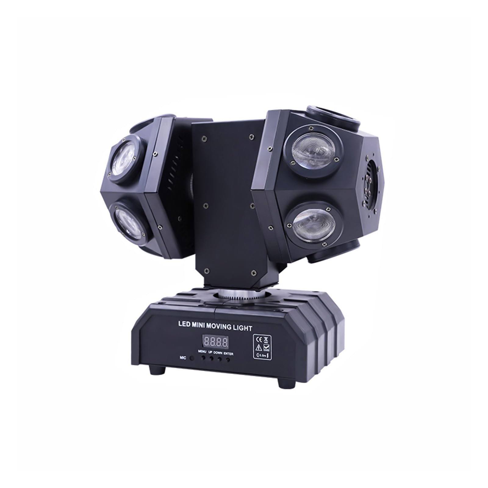 AmAzwi Lámparas de iluminación para escenarios 12 X 10W Super Beam Led Luz con Cabezal móvil con Doble Bola / 120W RGBW KTV Dance Hall Bar Stage Disco Luz con Cabezal móvil para Fiesta Disco Club ktv