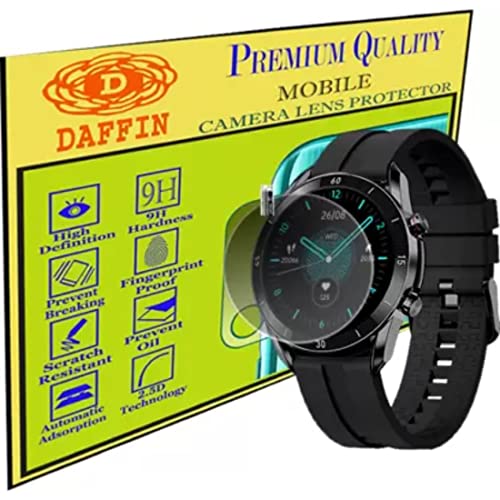 Image of DAFFIN Premium Flexible 9H Screen Guard for Fire-Bolt Almighty Smartwatch (Transparent, Pack of 1) (DFN-Scrngrd4447)