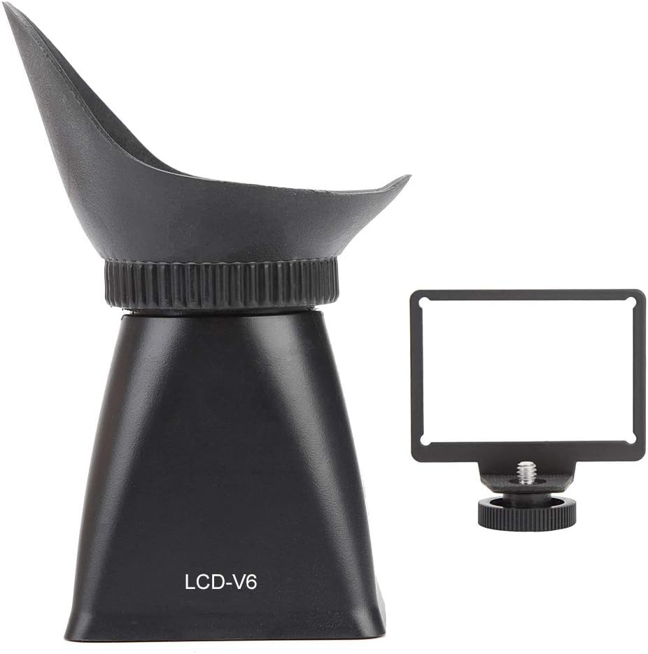 Optical Viewfinder, Sunshade Hood Magnification Viewfinder for Camera, 2.8X