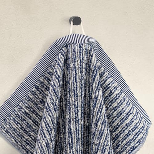 Möve Brooklyn Pinstripe Hand Towel 50 x 100 cm Natural/Deep Sea, Nature/Deep Sea - 042, Handtuch 50x100 cm - Image 2