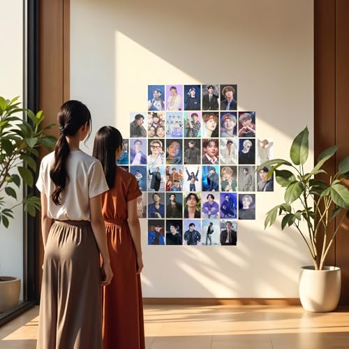 Image of BTS Mini Posters Set of 54 (4x6 Inches) | HD Print K-Pop Wall Art Prints for BTS Army | Bangtan Boys, RM, Jin, Suga, J-Hope, Jimin, V, Jungkook | Room Decor for K-Pop Fans & Collectors