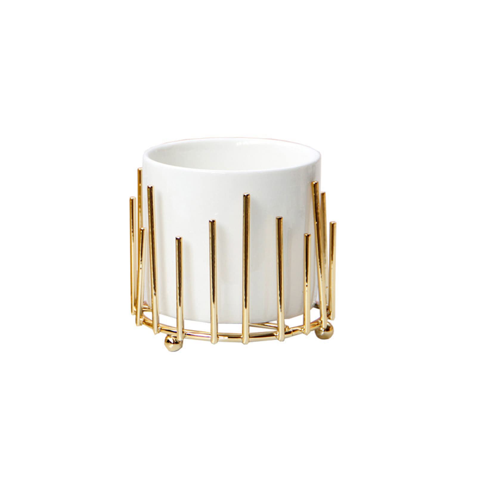 Tnbccxn Girls Gold-Small Pen Cup, Pen Pencil Holder Cosmetic Cup Makeup Brush Make Up Brush Holder Container Storage Cup For Desktop Bathroom(Gold-Small)