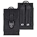 Outdoor MOLLE Tactical Military Pouch Army Black Waist Holster Smartphone Pouch Military 1000D Nylon Hook Loop Belt Phone Holster Phone with Slim Case