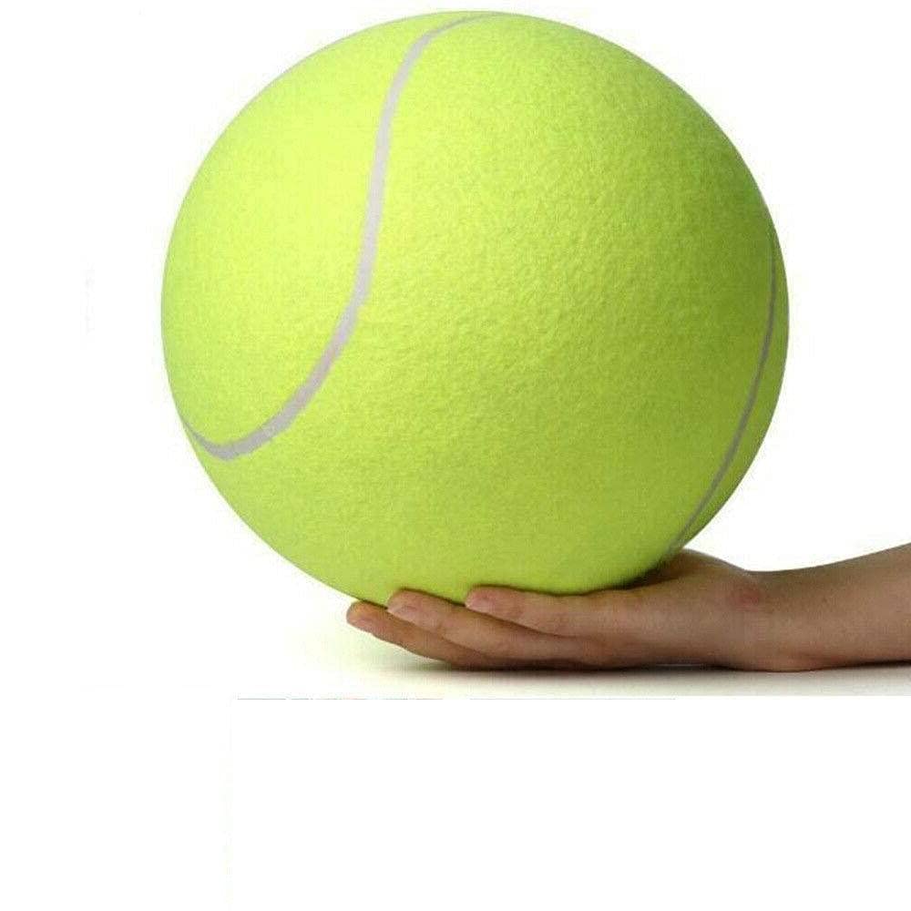 Harmon Wandyer Pet Tennis Ball Toy Giant Tennis Ball For Pet Chew Toy Big Inflatable Ball Jumbo Pet Toy Ball Big Tennis ball Supplies Outdoor Cricket 24cm Pet Supplies