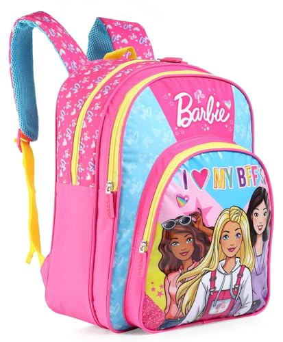 Image of STRIDERS Barbie School Backpack for Kids - Trendy, Lightweight Backpack with Padded Comfortable Straps & Adjustable Compartments - Perfect for Young Learners