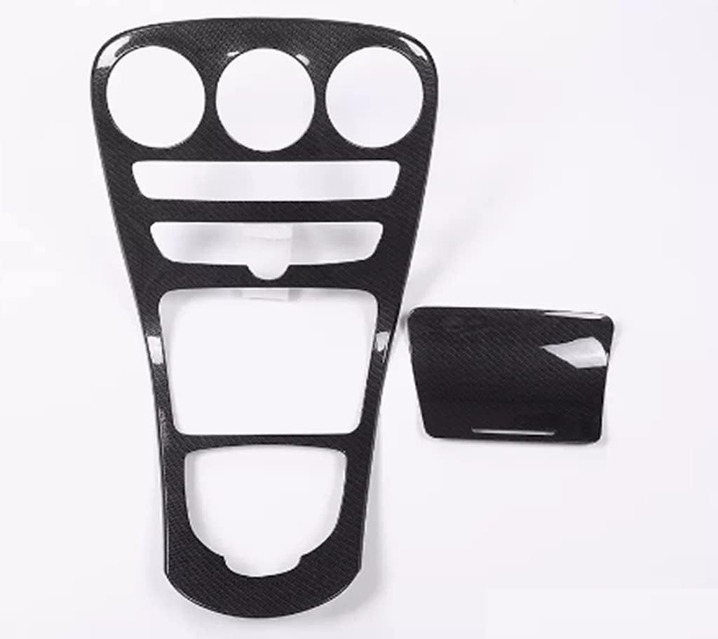 New Carbon Fiber Center Control Cover for Mercedes Benz C-Class Sedan W205 2014-2018 C180 C200 C220 C250 C300 C350 (No Time Clock, No Red Line)