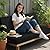 idee-home Outdoor Bench Cushion 48 inch, Patio Bench Cushion Indoor, Patio Furniture Chair Pad, Porch Swing Cushion with Ties, Bay Window Seat Sofa Garden Replacement Loveseat Cushion