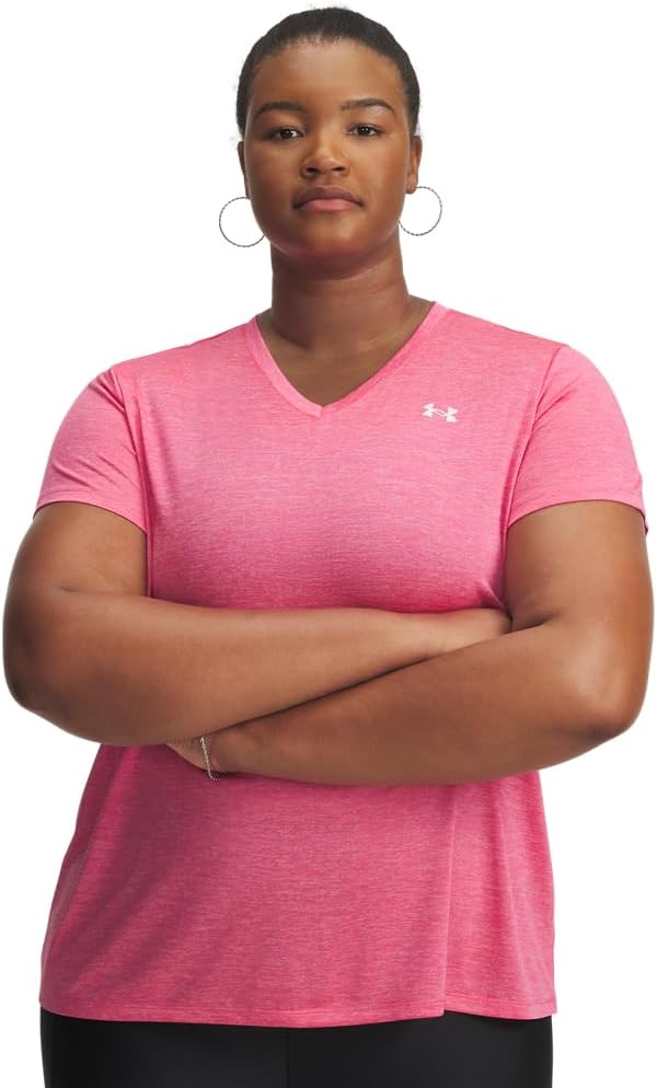 Under Armour Women's Tech Twist Short Sleeve V Neck Plus