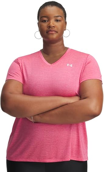 Under Armour Womens Tech Twist V Neck Short Sleeve T-Shirt