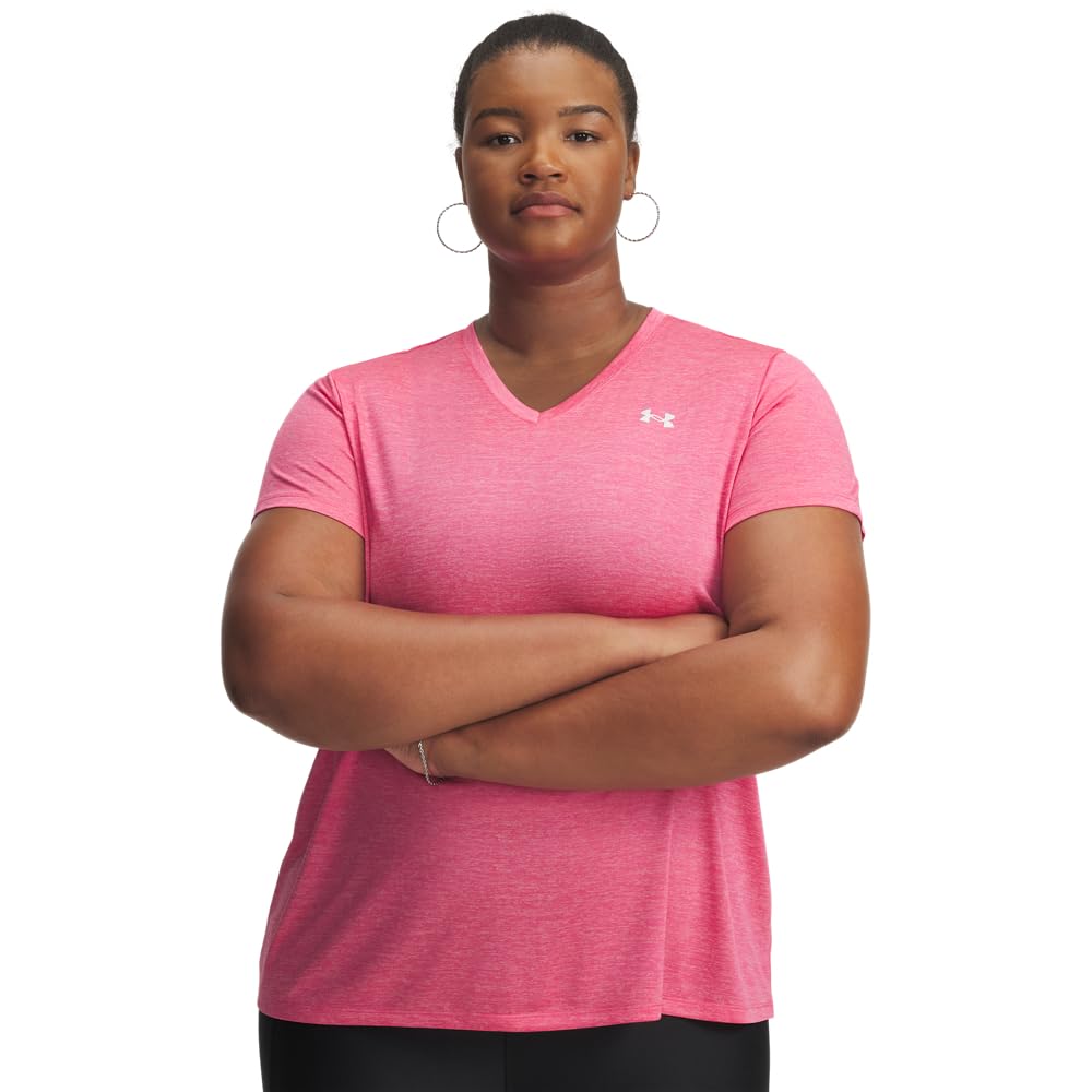 Under Armour Women's Tech Twist V Neck Short Sleeve T-Shirt