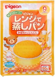 ピジョン レンジで蒸しパン かぼちゃ&amp;にんじん 2食入り×24袋