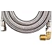 MK4120B C000284 Calflex Mk4120b Braided Dishwasher Connectors with Elbow, Stainless Steel