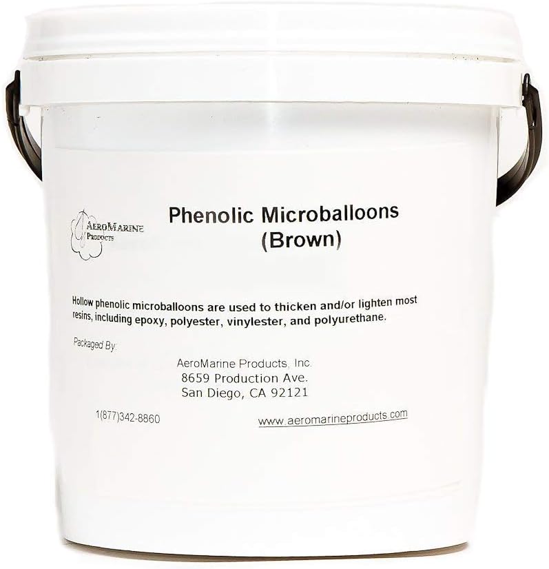Phenolic Microballoons Filler for epoxy and Polyester resins 1/2 Gallon