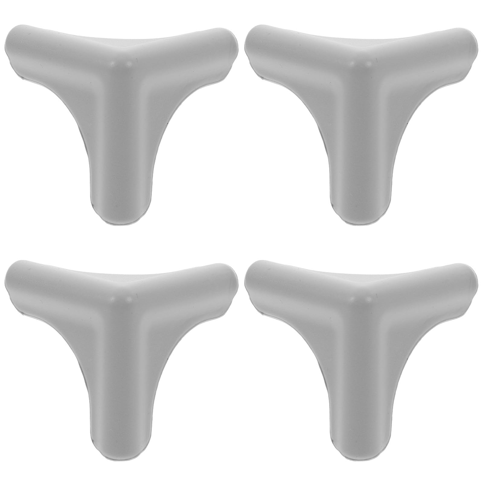 Alipis Silicone Corner Protectors 4Pcs for Range Hood and Furniture, Grey Colour, Soft Sturdy Material, Prevents Head Bumps in Home and Kitchen